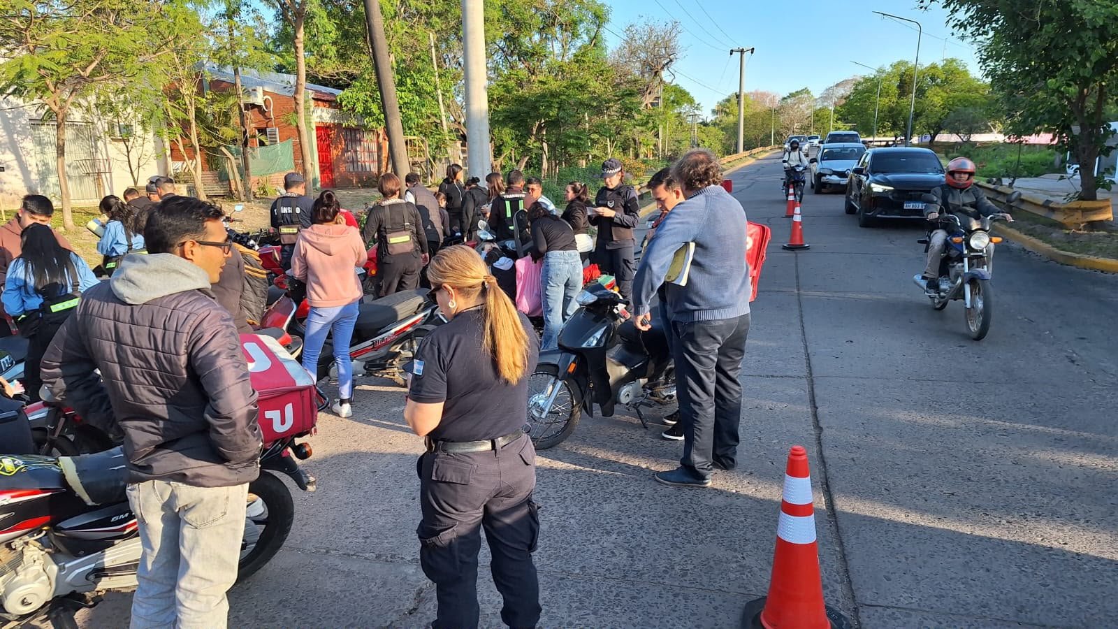 Refuerzan los controles viales: 38 motos retenidas y 114 actas por no usar casco