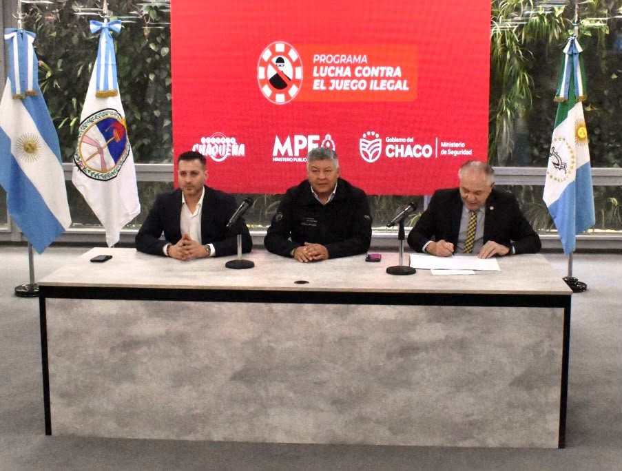 Chaco refuerza la lucha contra el juego ilegal: convenio entre Lotería, Seguridad y Fiscalía