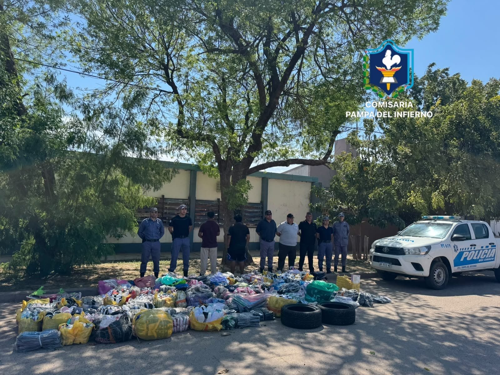 Pampa del Infierno: secuestran mercadería extranjera sin documentación aduanera en un control policial