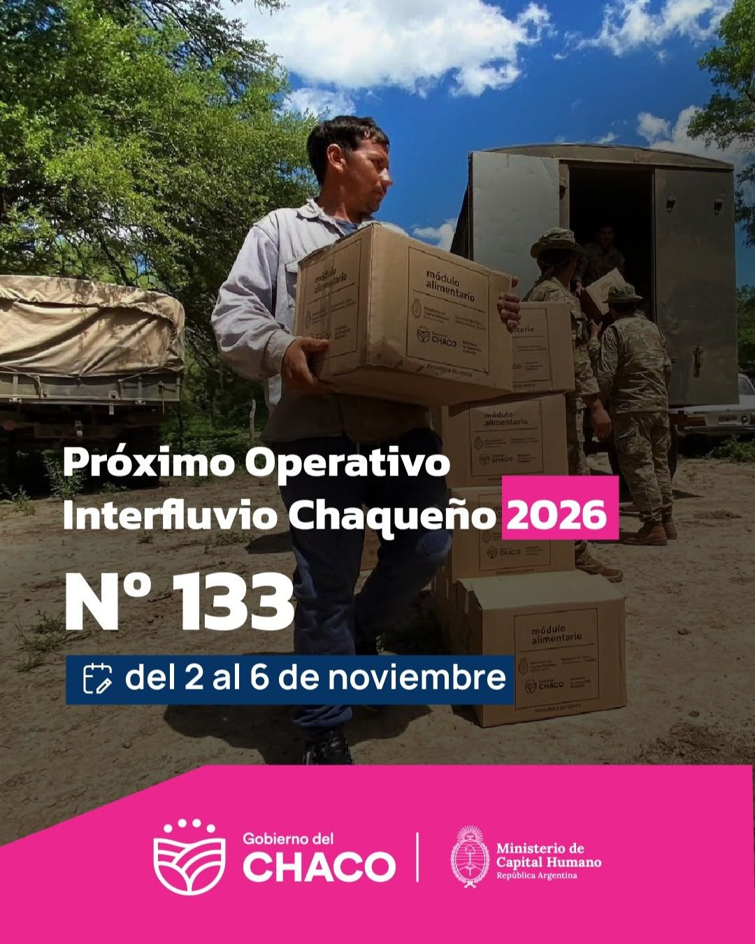 Operativo Interfluvio 133: asistencia directa en 48 parajes de El Impenetrable, del 2 al 6 de noviembre